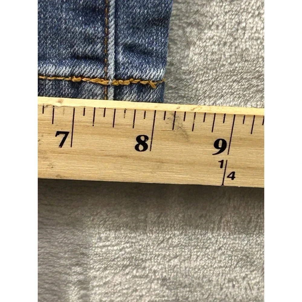 A.n.a. Jeans Bootcut Stretch Mid Rise Women Sz 28/6 Blue Whiskered Faded Western